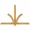Ekena Millwork Redmond Rough Sawn Timber Gable Bracket, Western Red Cedar, 72"W x 48"H x 4"D x 4"F, 16/12 Pitch GBW072X48X0404RED00RWR - alternate 1